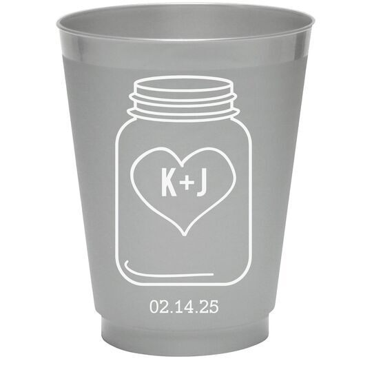 Mason Jar Colored Shatterproof Cups